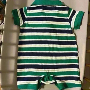 Baby boy Tommy Hilfiger polo jumpsuit. Size 3 to 6 months striped romper.